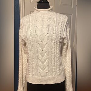 J. Crew Women's Cable Knit Sweater - White